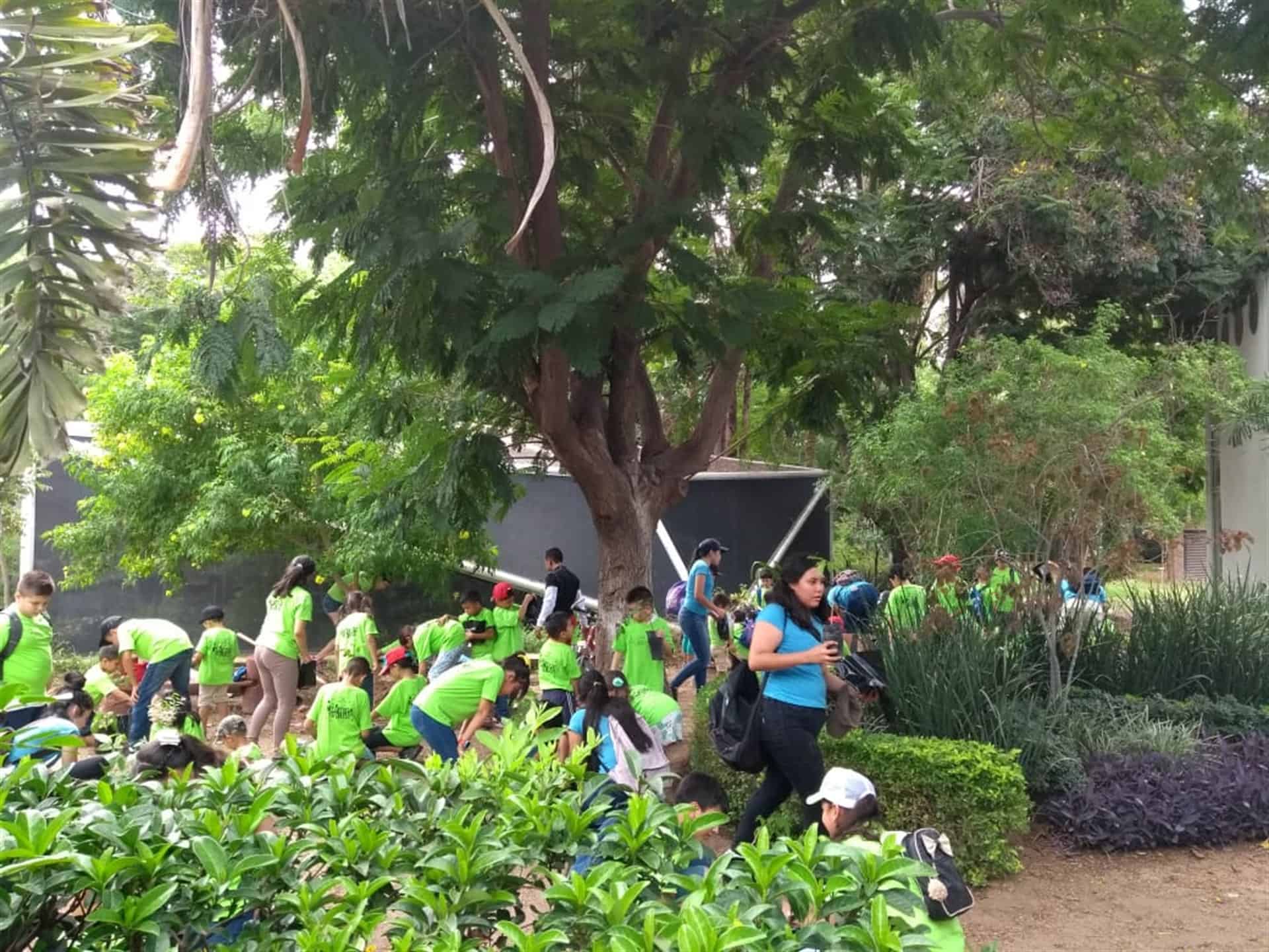 En el Jardín Botánico de Los Mochis también participaron niños en su campamento de verano. FOTO: Adriana Ochoa.