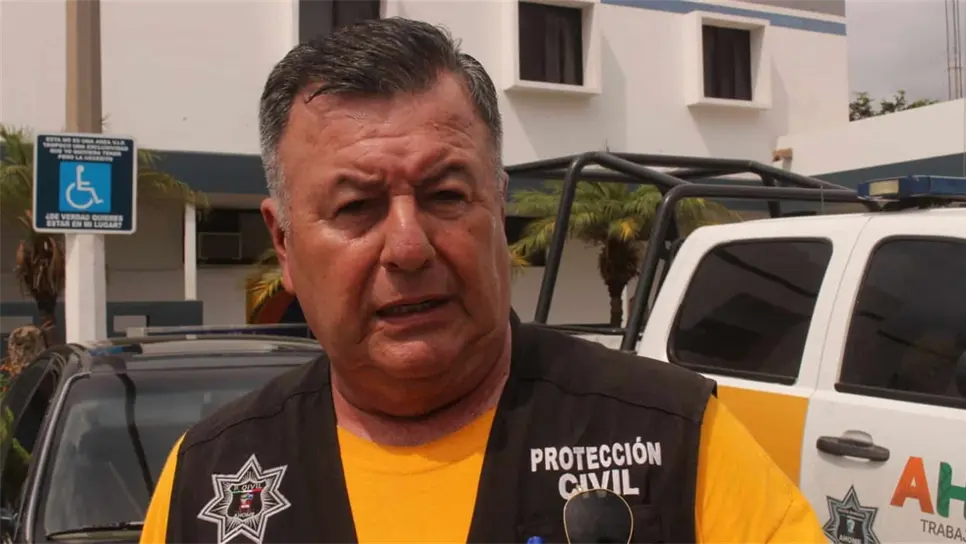 Sergio Liera Gil, titular de Protección Civil en Ahome. FOTO: Martín Ruiz.