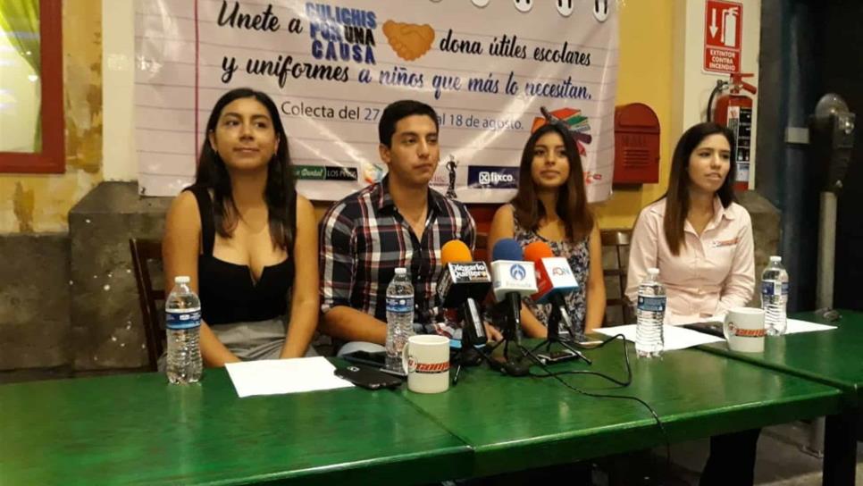 Culichis  por una causa invitan a donar útiles y uniformes