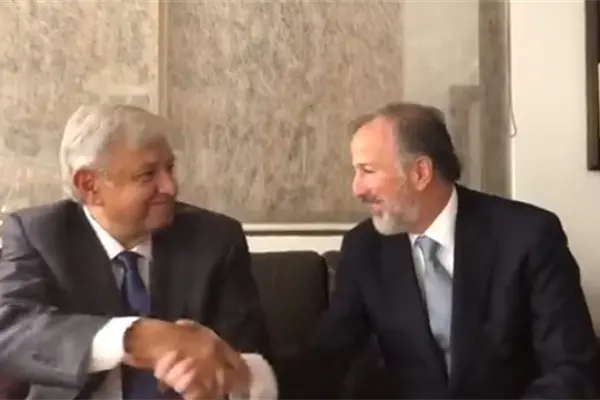 Se reúnen López Obrador y Meade por primera vez tras elección Se reúnen López Obrador y Meade por primera vez tras elección