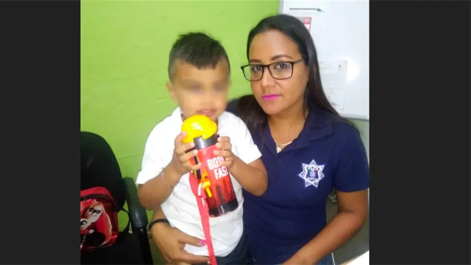 Agentes preventivos ubican y resguardan a menor extraviado