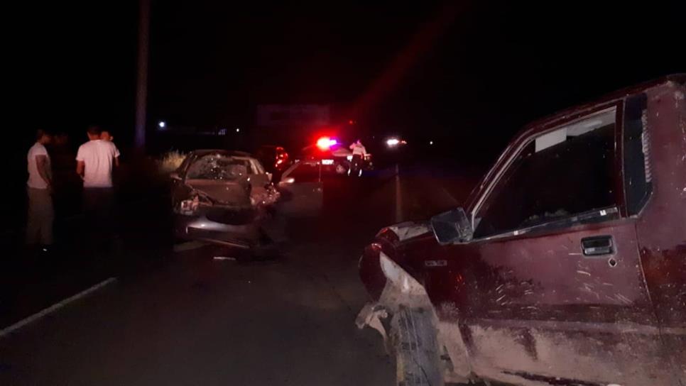 Aparatoso accidente deja cinco lesionados en la Mochis-Ahome