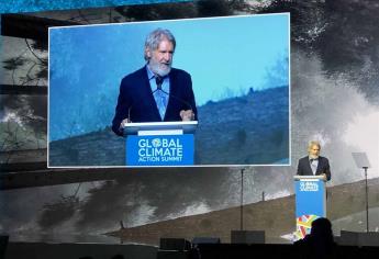 Harrison Ford participa en cumbre sobre cambio climático