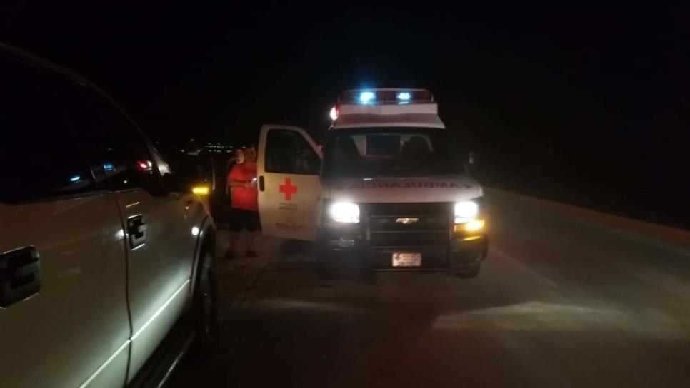 Tres lesionados deja una volcadura en la Mochis-Topo
