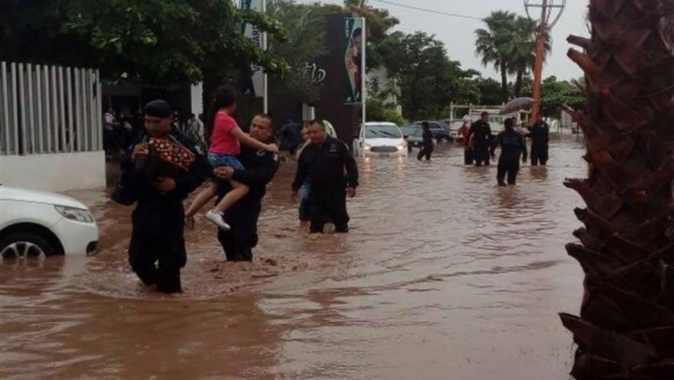 En aumento afectaciones por lluvias en Sinaloa