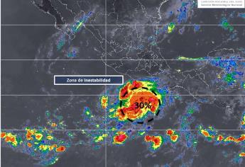 Zona de inestabilidad con 30% de potencial ciclónico en el Pacífico