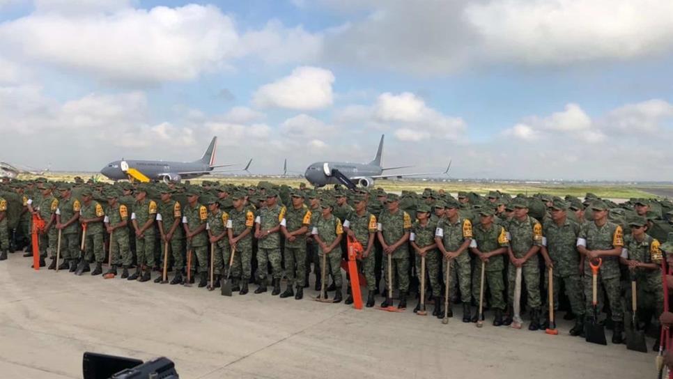 Despliegan más de 2 mil soldados para apoyar a Sinaloa y Sonora