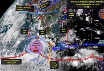 Cerrará septiembre con 2 ciclones en el Océano Pacífico: Conagua