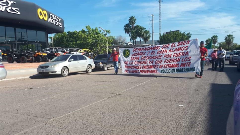 Exige la UNTA desviación de drenes en Los Mochis