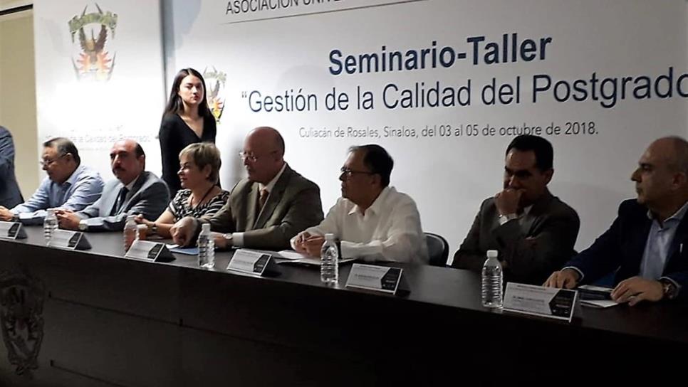 Inaugura UAS Seminario-Taller de Gestión de la Calidad del Postgrado