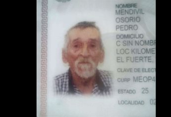 Encuentran a adulto mayor de Las Panguitas