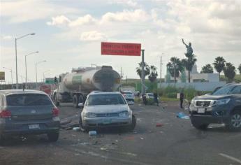 Aparatoso choque deja 5 lesionados en La Costerita