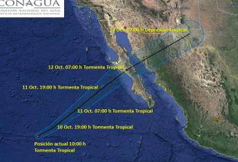 Sergio podría tocar tierra como depresión tropical en BCS