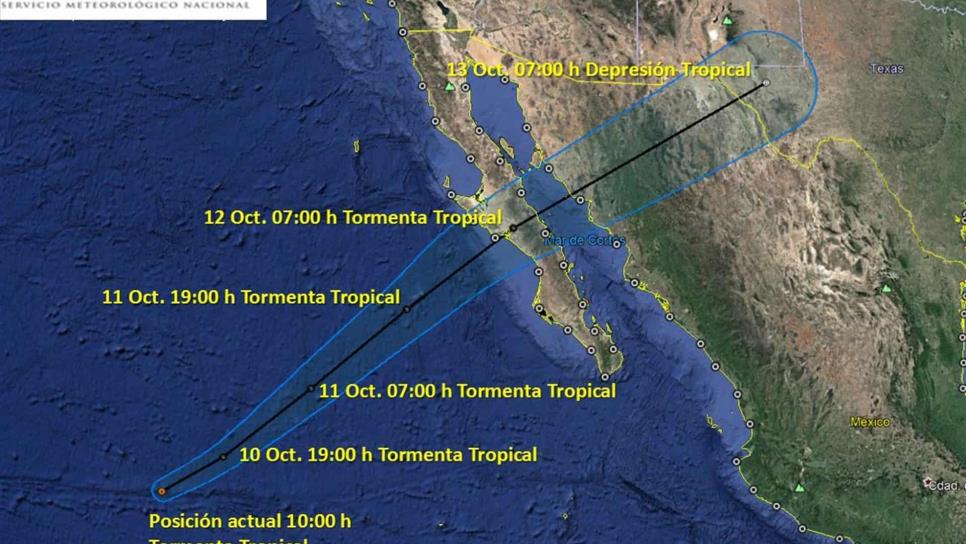 Sergio podría tocar tierra como depresión tropical en BCS