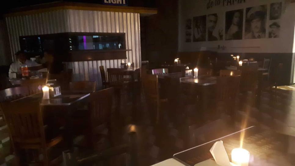 Restaurantes apagan la luz contra tarifas de CFE