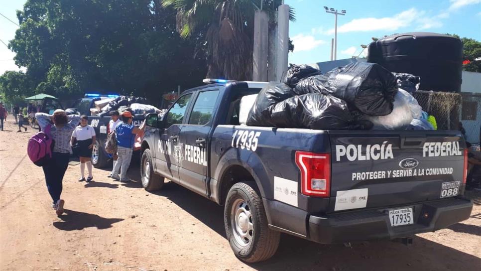 Entrega Policía Federal apoyos a ejidos afectados por inundaciones