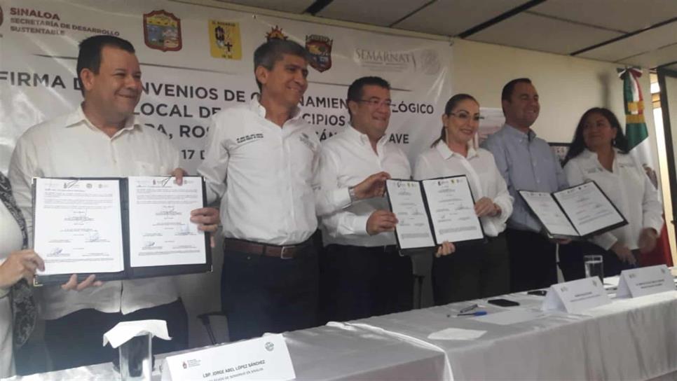 Firman convenio de ordenamiento ecológico cuatro municipios