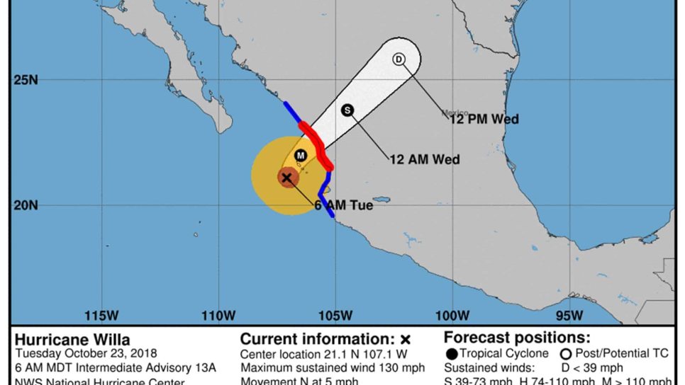 Se prevén tormentas torrenciales en Sinaloa, Nayarit y Jalisco