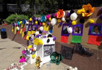 Con altar, recuerdan mujeres asesinadas