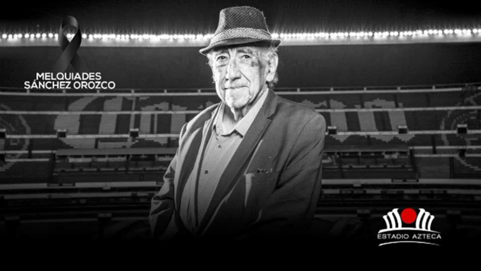 Muere Melquiades Sánchez, la voz oficial del Estadio Azteca