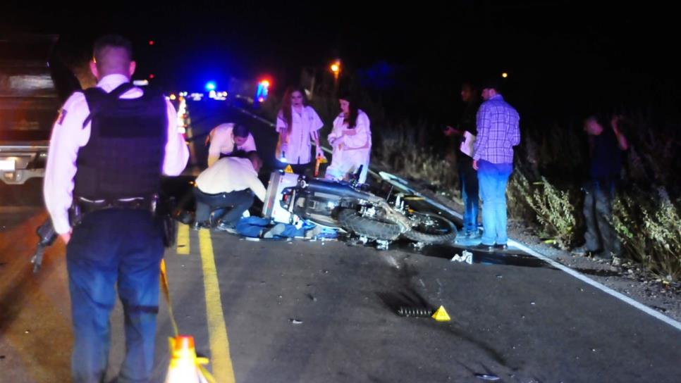 Fallece motociclista tras choque en la carretera Guamúchil-Mocorito