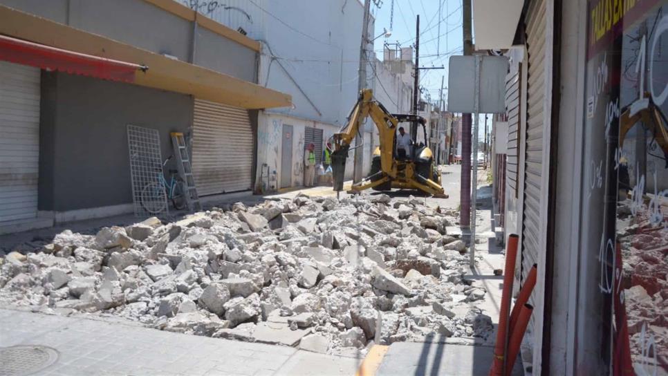 Reanudan trabajos en la calle Guillermo Prieto de la Zona 30