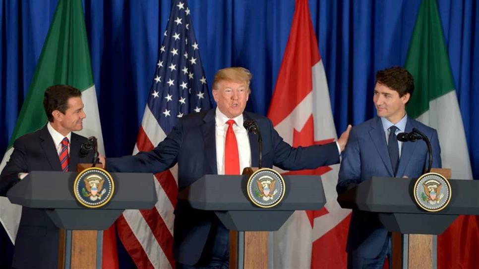 Confían Trump y Trudeau en que habrá beneficios por T-MEC