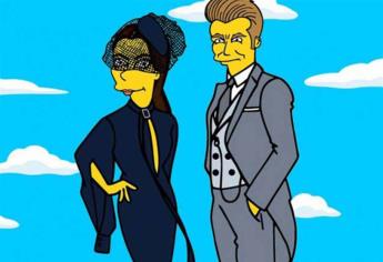 Convierten a Victoria y David Beckham en personajes de Los Simpson