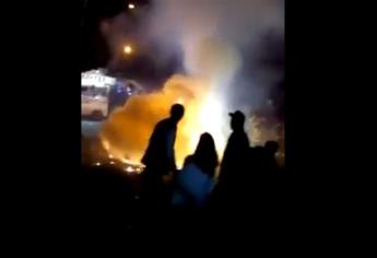Cae castillo en pleno festejo del Día de la Virgen en Guamúchil