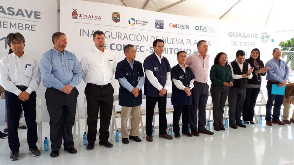 Inaugura Gobernador nueva planta Contec-Sumitomo en Guasave