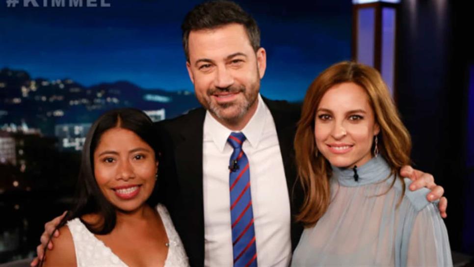 Yalitza Aparicio y Marina de Tavira revelan cómo llegaron a Roma, en entrevista con Jimmy Kimmel
