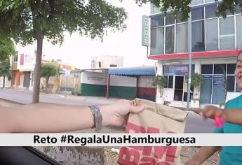 Retan a youtubers sinaloenses a sumarse al #RegalaUnaHamburguesa