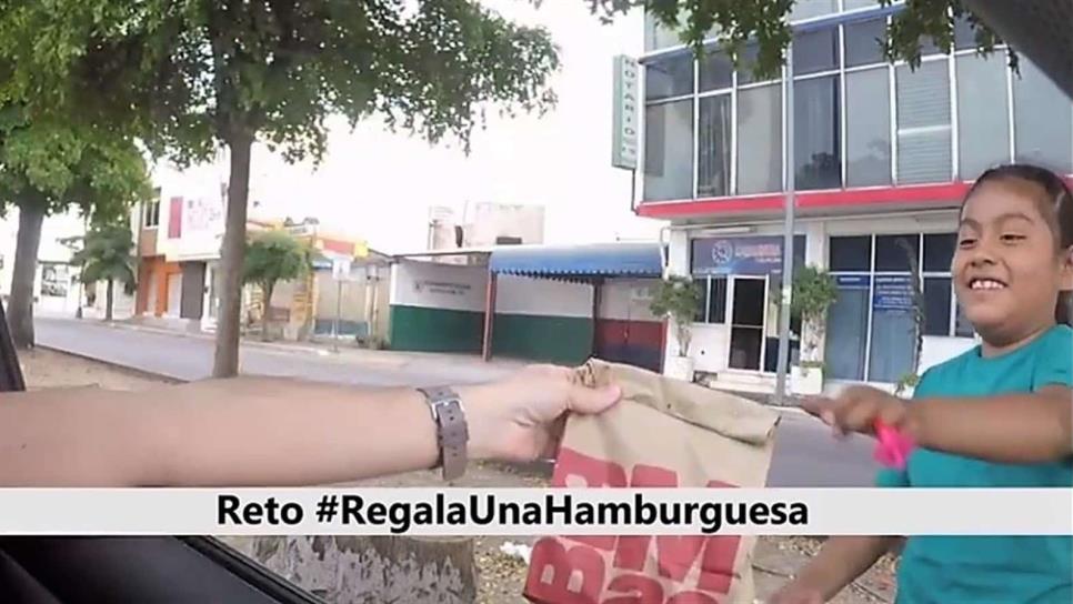 Retan a youtubers sinaloenses a sumarse al #RegalaUnaHamburguesa