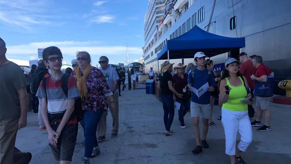 Arriban a Mazatlán cuatro cruceros en los primeros días del 2019