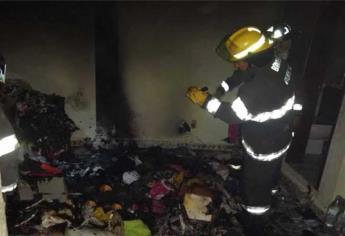 Se incendia casa habitación en Mazatlán
