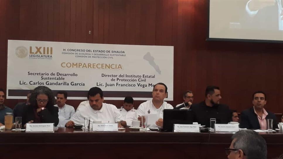 Diputados urgen a PC atlas de riesgo para Sinaloa