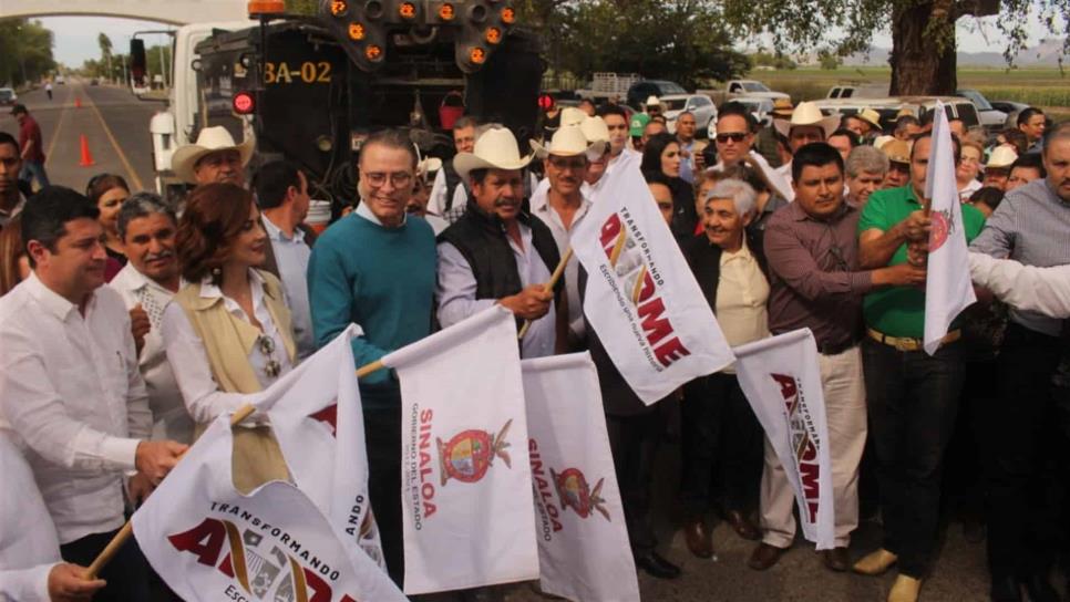 Dan banderazo de inicio a la rehabilitación de la carretera Los Mochis-Ahome