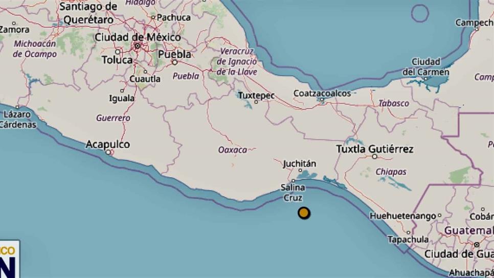 Se registra sismo de 5.8 grados en Oaxaca