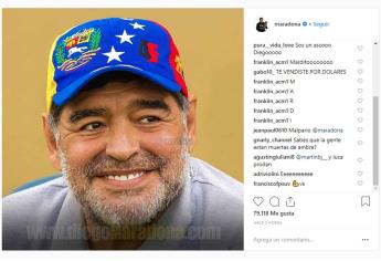 Ante crisis en Venezuela, Maradona respalda a Nicolás Maduro