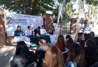 Inauguran ReciclAcción electrónico 2019 en Los Mochis