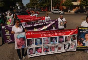 Marchan Rastreadoras de El Fuerte, piden atención del Alcalde de Ahome