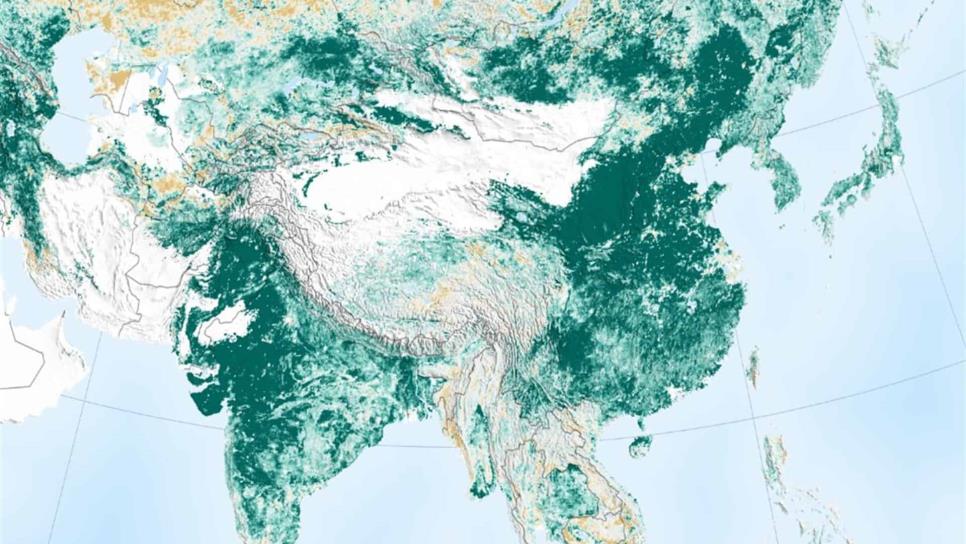 Destaca NASA que planeta Tierra es más verde que hace 20 años