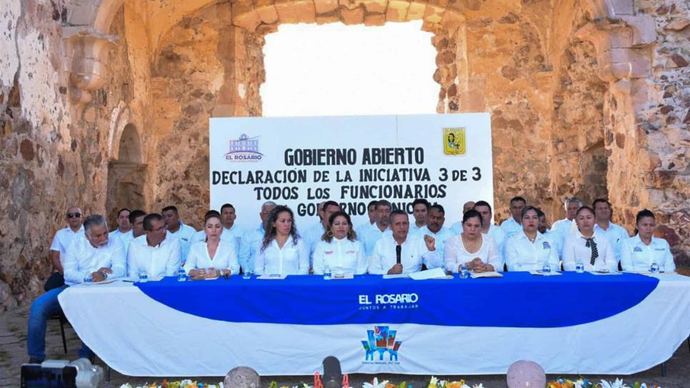 Presentan declaración 3 de 3 todos los funcionarios en El Rosario