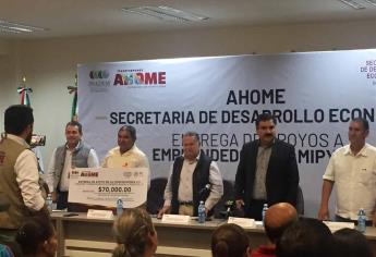 Emprendedores ahomenses reciben apoyo financiero y en equipo