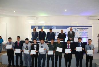 Entregan medallas a ganadores de Olimpiada Nacional de Química