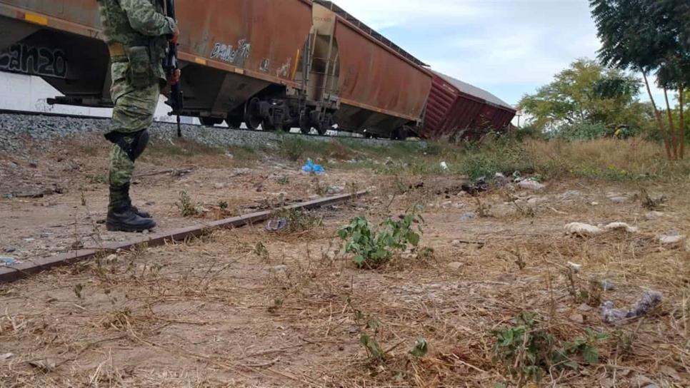 Se descarrilla tren carguero en Culiacán