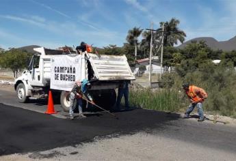 Arranca campaña de bacheo en Navolato