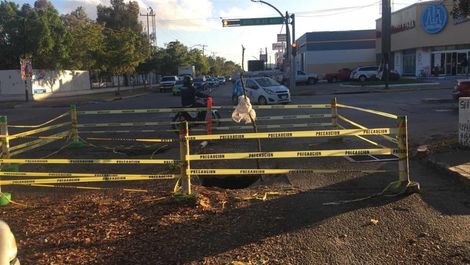 Cierran Degollado, en cruce con 10 de Mayo; en Los Mochis