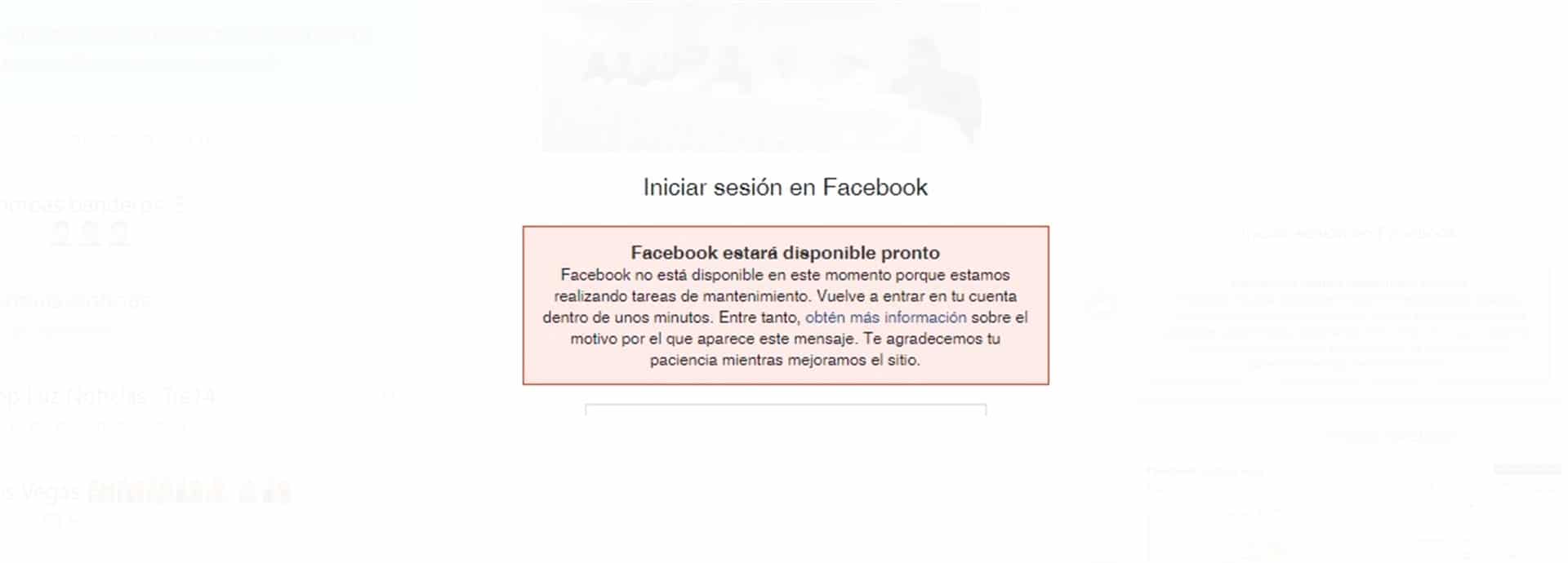 Usuarios reportan fallas en Facebook e Instagram