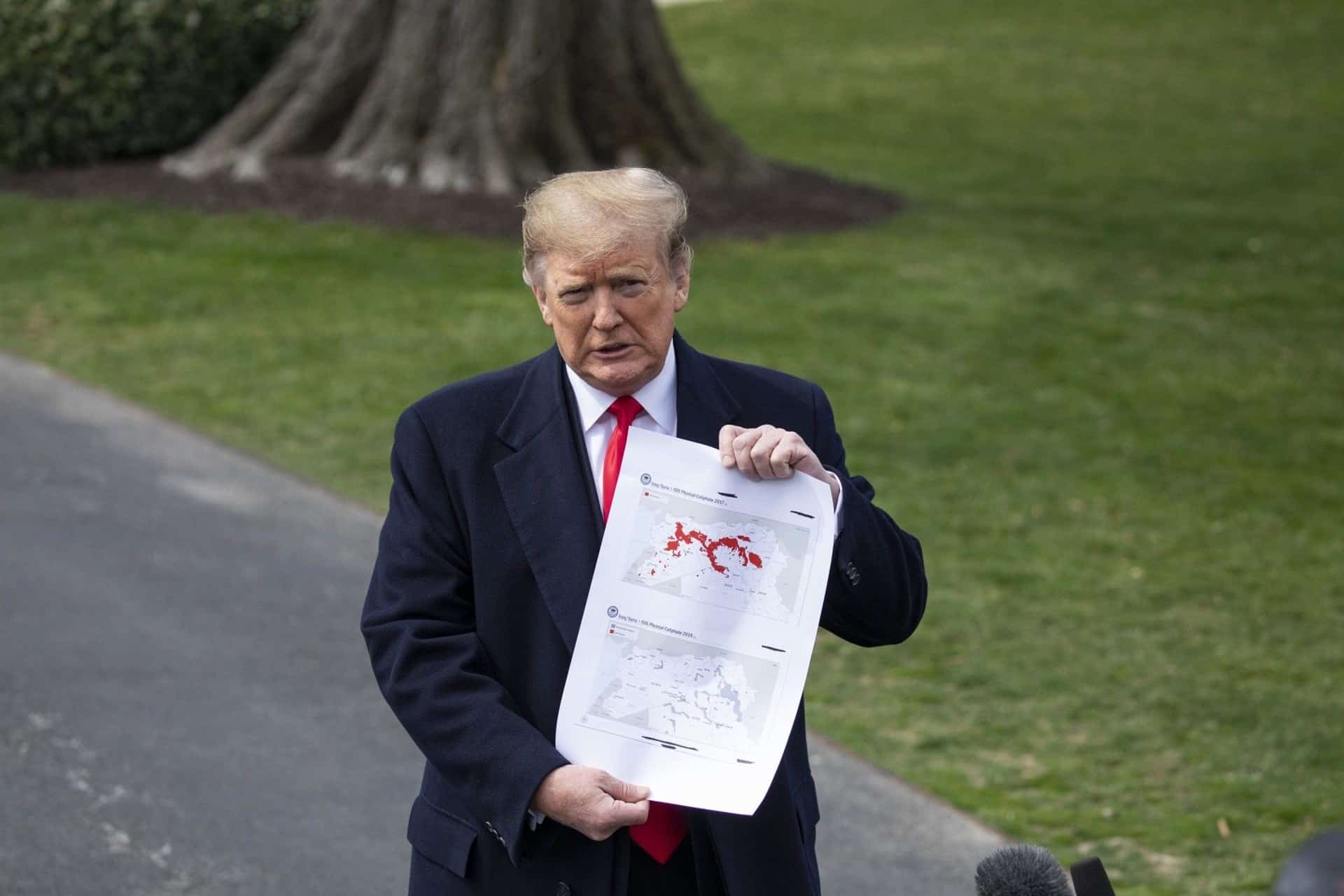 Trump anuncia eliminación del Estado Islámico en Siria